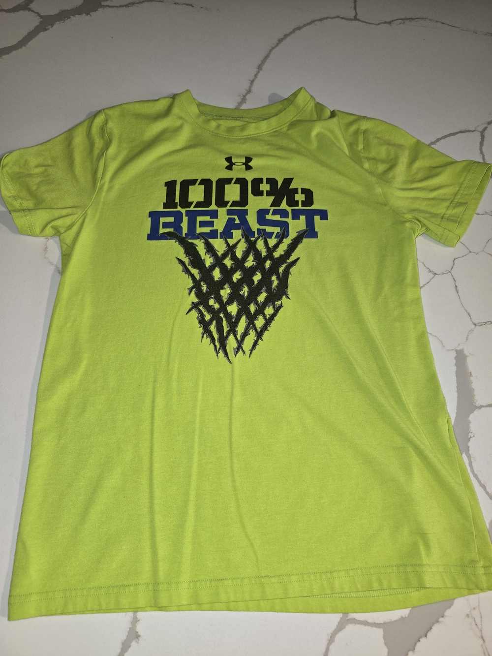 Under Armour Neon Green '100% Beast' Short Sleeve Tee